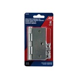Bisagra 6.35x4.29cm (3 1/2 x8.89 cm) acero acabado plateado