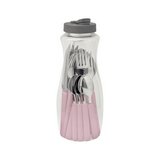 Cubiertos de acero inox con mango rosado gamboa 16 piezas