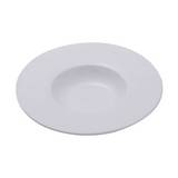 Plato hondo de melamina color blanco de 24x4.5 cm