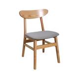 Silla de madera/poliester 50x75 cm beige