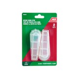 Tope para puerta plastico 10.1cm 4 pulg almendra par