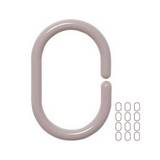 Set de 12 ganchos topo pvc para cortina de baño pvc