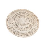 Alfombra decorativa redonda 150 cm cafe