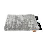 Alfombra decorativa de poliester 50x80 cm gris