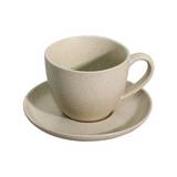 Taza y plato de porcelana 300 ml