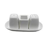 Salero de porcelana 7.5x7.5x6.5 cm 4 piezas