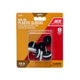 Deslizador plastico blanco clavable 2.2 centimetros paquete de 8