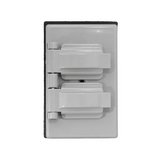 Placa doble para intemperie con empaque