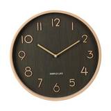 Reloj de pared con madera 38x5 cm wook look