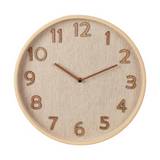 Reloj de pared con madera 38x5 cm wook look gris