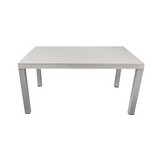 Mesa plastica tipo rattan 74x155x90 cm macao beige sanchia