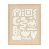 CUADRO DECORATIVO 3D 40x50 cm PETRA BEIGE