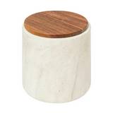 Caja para algodon de ceramica 10x11 cm beige