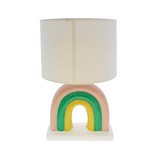 Lampara de mesa ceramica arcoiris 1 luz e27 35.5 cm