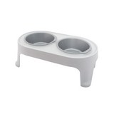 Plato elevado para mascota plastico talla s gris