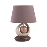 Lampara de mesa café 1 luz e27
