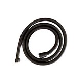 Manguera para ducha negra inox 1/2 pulgx 1.70 mts