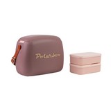 Hielera mauve con letras dorado 6 l con depositos 3 piezas