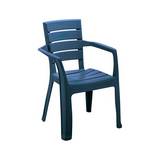 Silla plástica con brazos barú 58x59x82.5 cm azul
