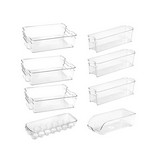 Caja organizadora acrilica para refrigerador 8 piezas