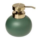 Dispensador para jabon liquido de poliresina 10.1x12.2 cm verde