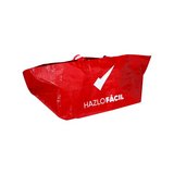 Bolsa ecologica 55x37x35 cm (71l) roja doble agarre