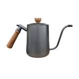 Cafetera acero inoxidable 600 ml negra