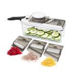 Mandolina ajustable blanca 4 piezas