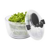 Escurridor para ensalada transparente con negro