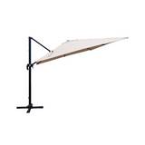 Sombrilla cuadrada acero/metálica 300x300 cm beige