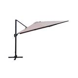 Sombrilla cuadrada acero/metálica 300x300 cm taupe