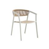 Silla plastica moderna 56x62x77 cm beige