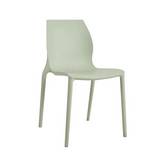 Silla plástica moderna sin brazos 54 x 45 x 81 cm