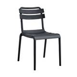 Silla plastica moderna 59x48.5x82.5 cm negro