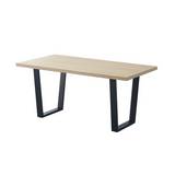 Mesa rectangular moderna 160x90x75 cm beige