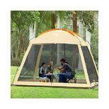 Tienda de campaña poliester 330x330x240 cm beige