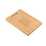 Tabla para picar rectangular de bambú 33x23x1.9 cm