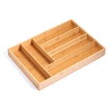 Organizador para cubiertos de bambú 40x30x4.5 cm