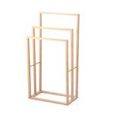 Toallero de pedestal de bambú 42x24x81.5 cm