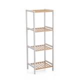 Estante de almacenamiento de madera 35 x 30 x 100 cm 4 niveles