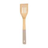 Espátula para cocina con ranuras de bambú 30 cm