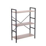 Organizador multiusos de hierro/mdf58.6x23.5x80 cm 3 niveles