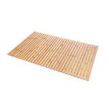 Alfombra para baño de bambú antideslizante 50x80 cm ambient