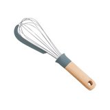 Batidor de mano para cocina de silicon gris