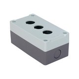 Caja plastica de 3 espacio 22 mm