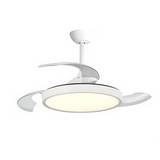 Ventilador de techo 42 pulg (1.06 m) blanco 3 aspas luz led cct