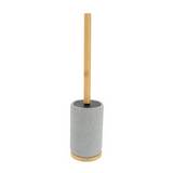 Cepillo para baño de poliresina con mango efecto malla gris