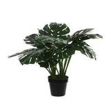 Planta artificial con maceta monstera 60 cm verde