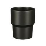 Maceta decorativa de ceramica 12 cm xam negro