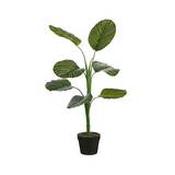 Planta artificial con maceta 90 cm verde calathea